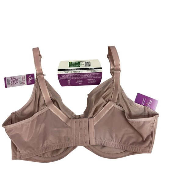 Fit For Me By Fruit Of The Loom Womens 42DDD Silky Smooth Unlined Underwire Bra - Picture 6 of 6
